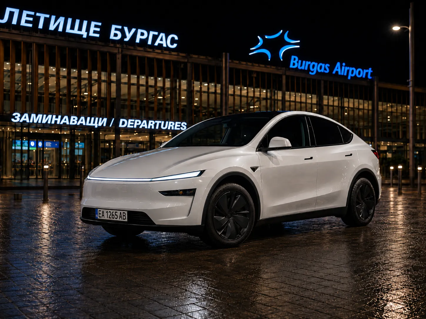 Tesla Model Y transfer vehicle